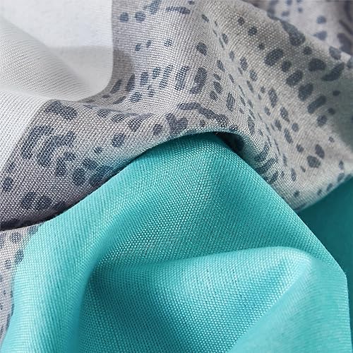 Miniatura 8 de Juego de funda de edredón de tamaño matrimonial, funda de edredón suave, funda de edredón con cierre de cremallera, 4 lazos, 1 funda de edredón con