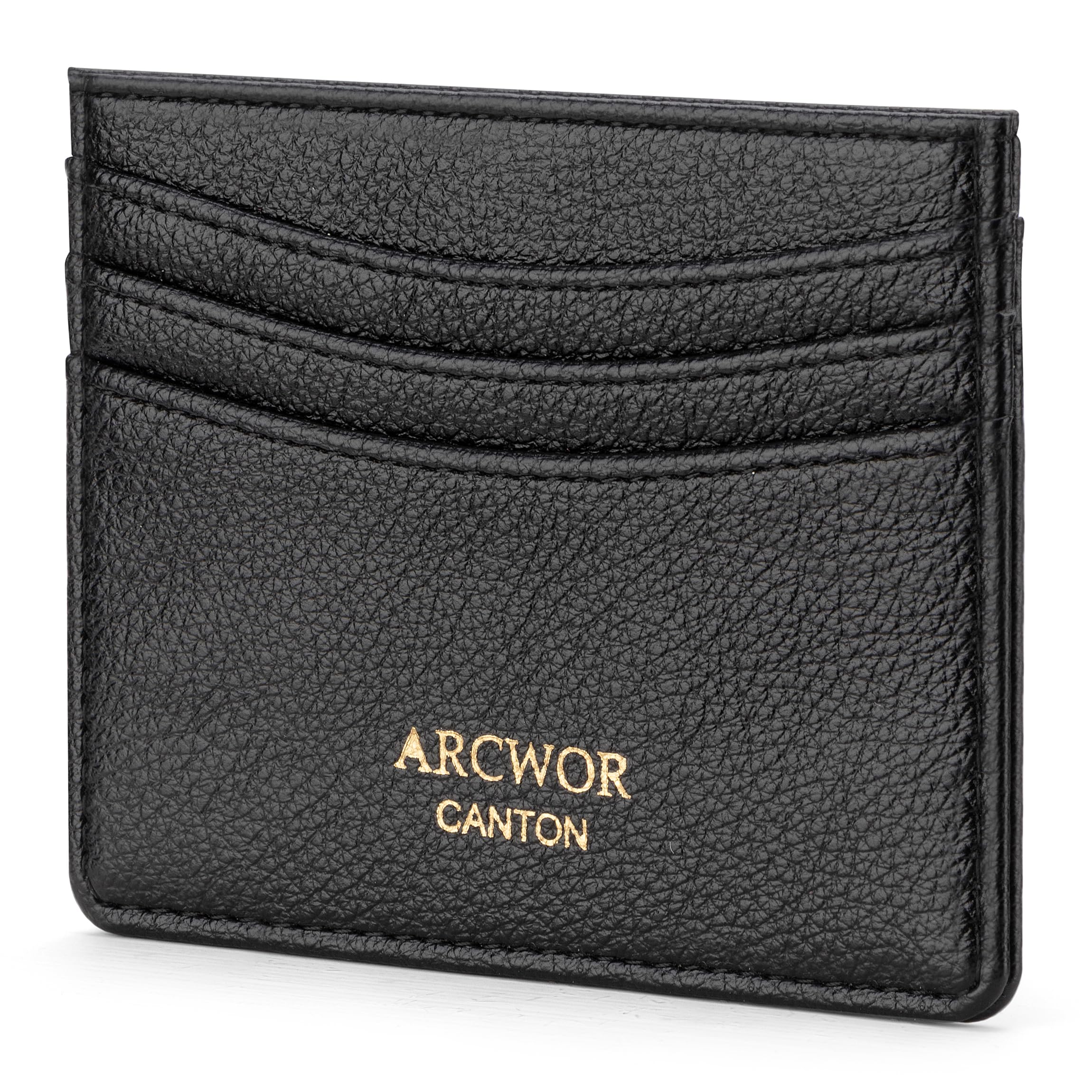 ARCWOR Slim Wallet Minimalist Front Pocket RFID Blocking Men and Women Leather Wallets