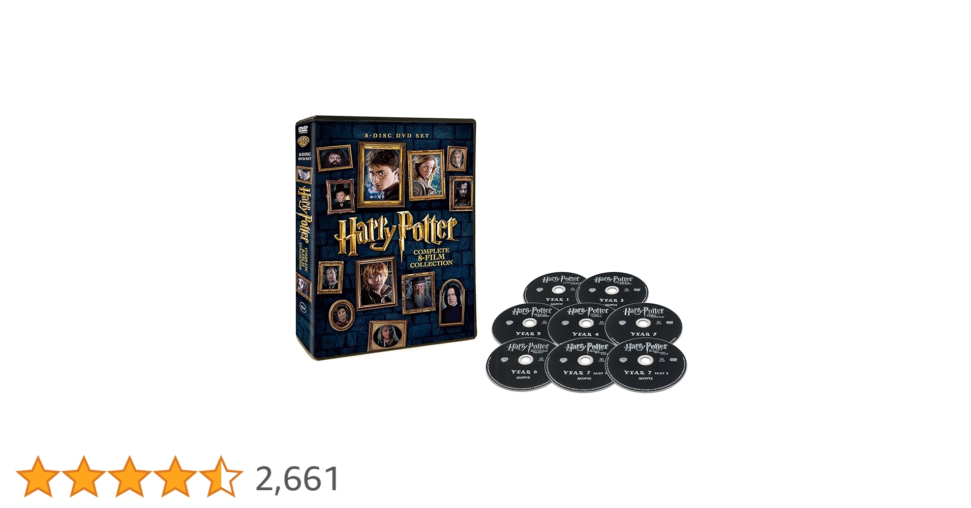 ハリーポッター全８作品ＤＶＤ DVD】ハリーポッターシリーズ8枚組