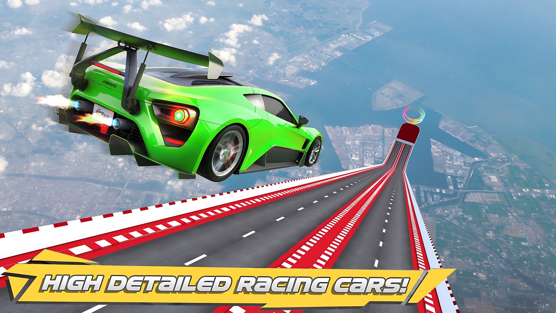 Mega Ramp Stunt Car Extreme Car Driving & Racing Games 2025