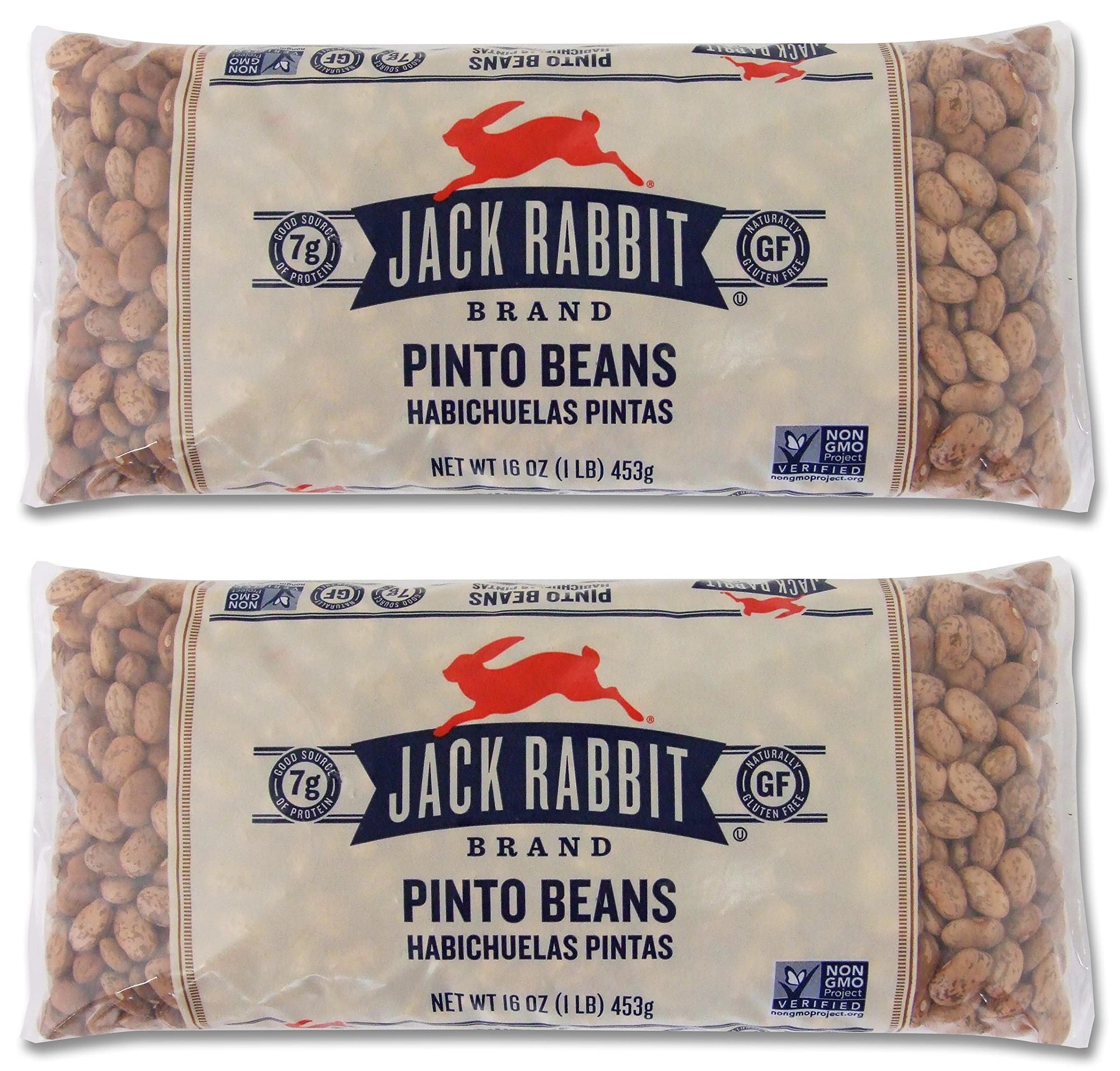 Jack Rabbit Pinto Beans, 16 oz (Pack of 2)