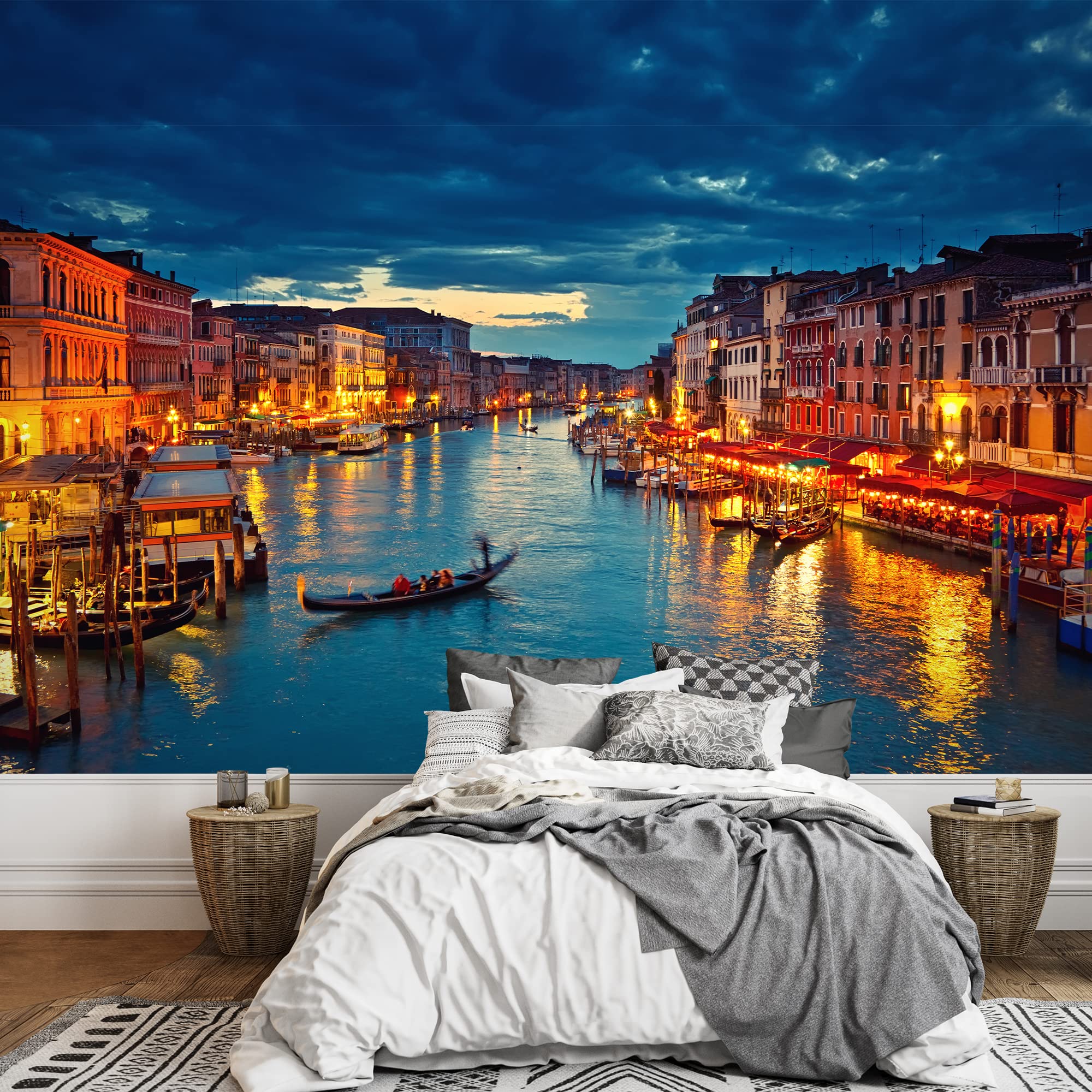 wall26 - Venice Italy Grand Canal at Dusk - Canvas Art Wall Decor