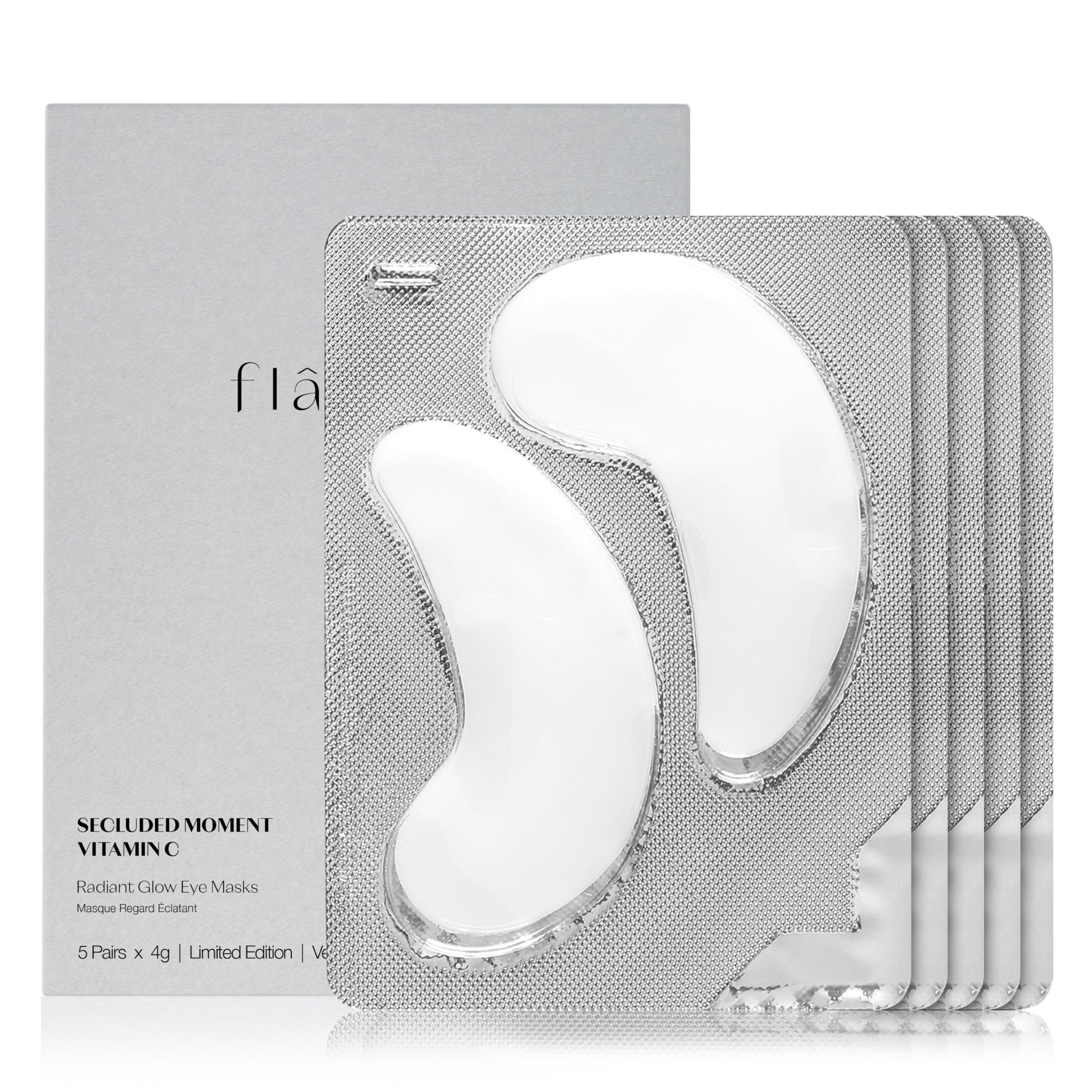 Flanerie Collagen Eye Patches, Under Eye Mask Gel - 5 Pairs