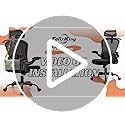 FelixKing Office Chair with Headrest, Ergonomic Desk Chair with Wheels, Task Swivel Comfy Chair with Adjustable Lumbar Support, Breathable Mesh Computer Chair with flip-up Armrests for Home (White)