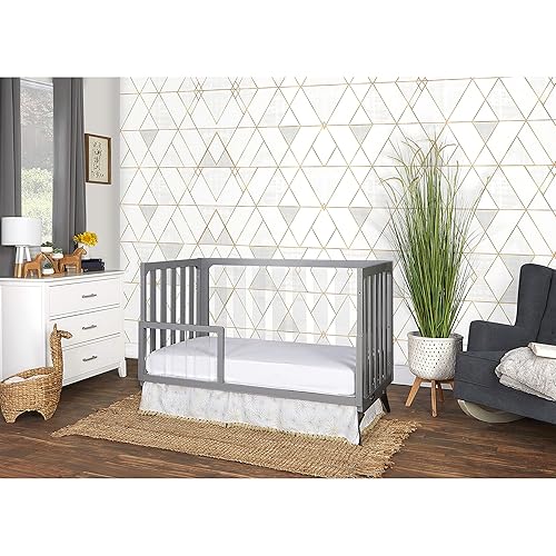 Miniatura 3 de Evolur Riel de acrílico Millennium 4 en 1 convertible para cuna para niños pequeños, se cubre fácilmente a la cama de los niños pequeños y listones