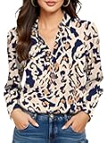 Non-Iron & Wrinkle-Free Womens Button Down Shirts with Mulberry Silk Long Sleeve Blouse Casual Work Tops