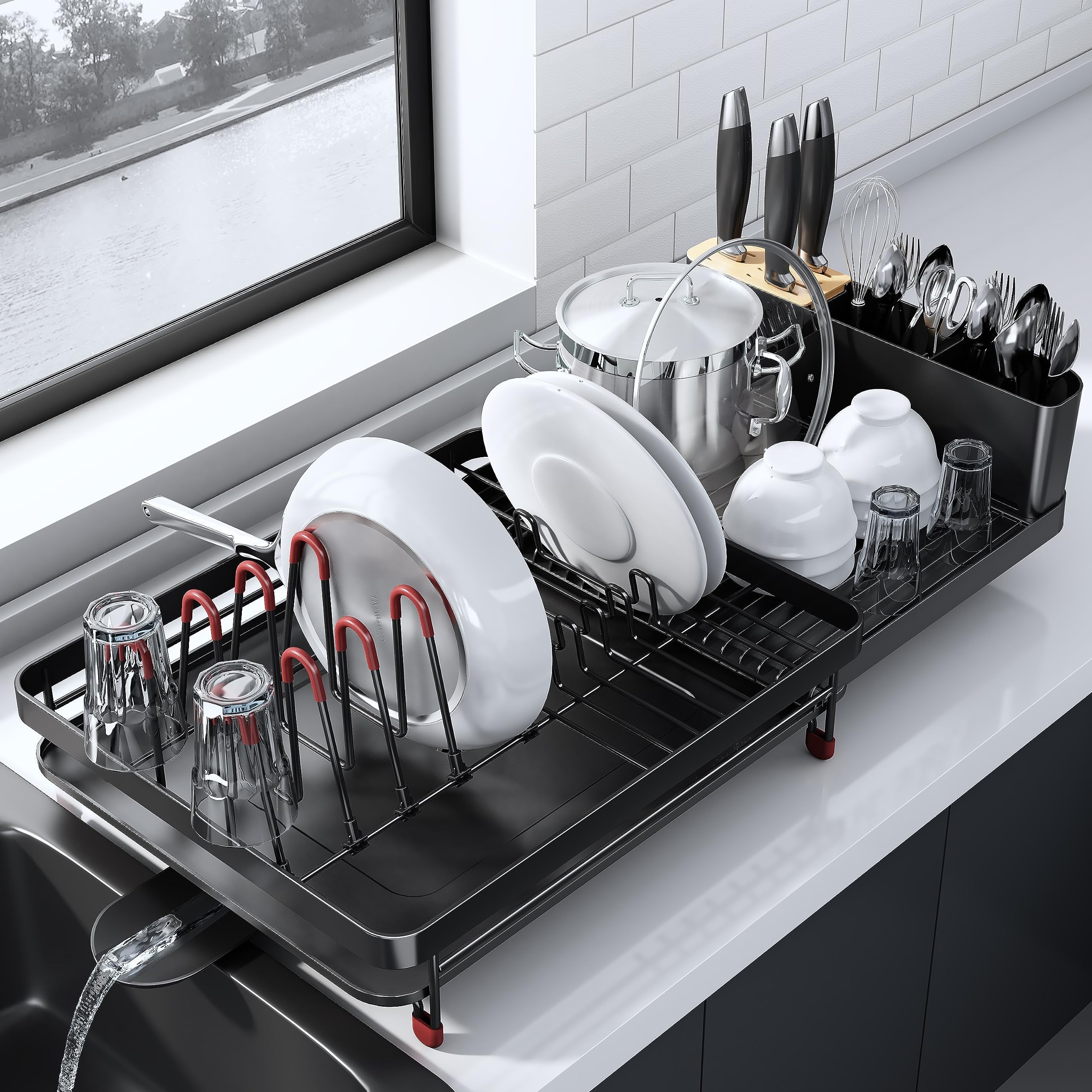 Dish Dryer Rack Best Dish Drain Board Best Large Dish Drying Rack