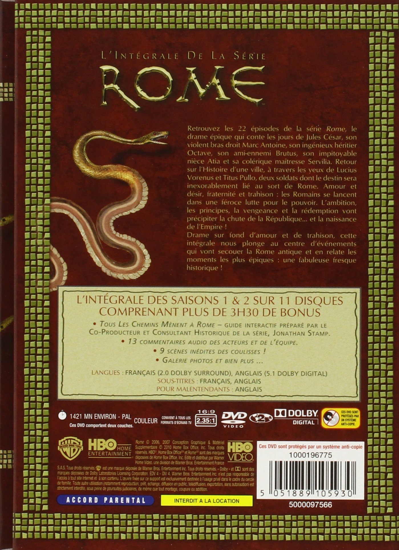 Rome - L'Intégrale 2 Saisons [DVD]