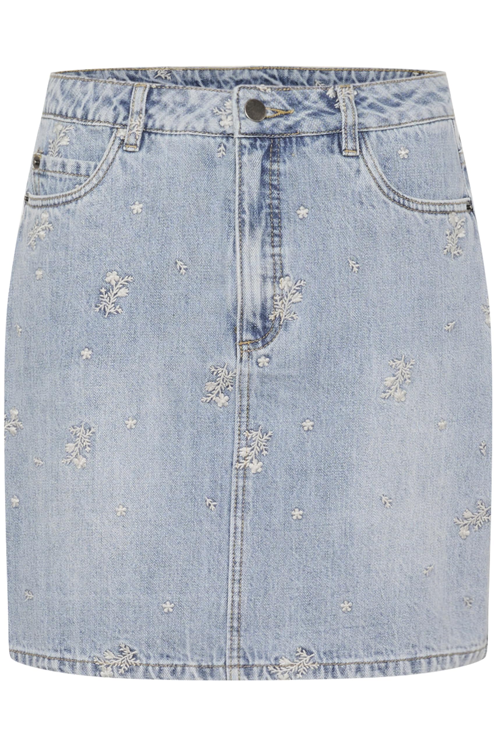 KAFFE Damen Denimrock KAbabeth Hohe Taille