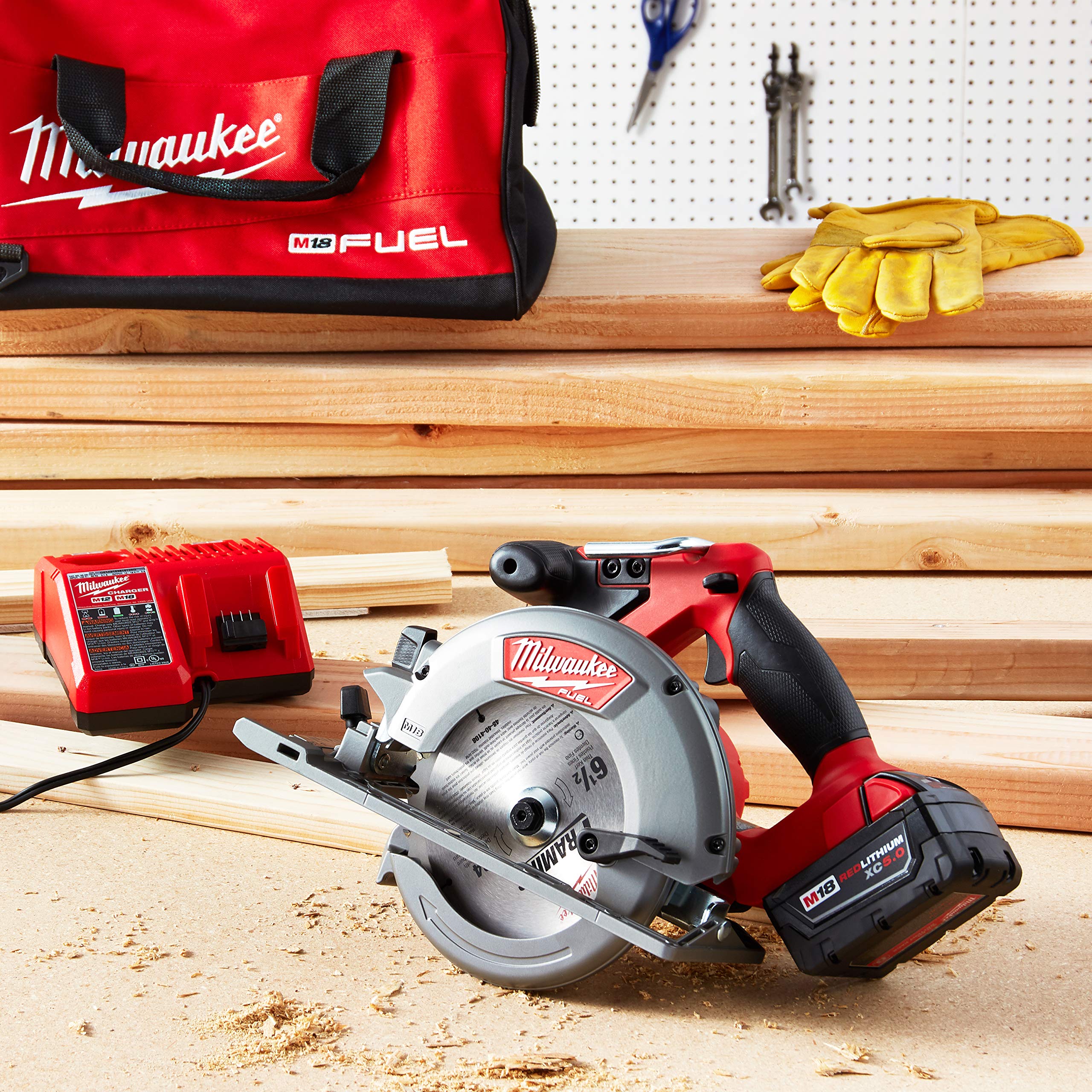 Milwaukee 2730-21 M18 Kit de sierra circular para combustible 6 1/2