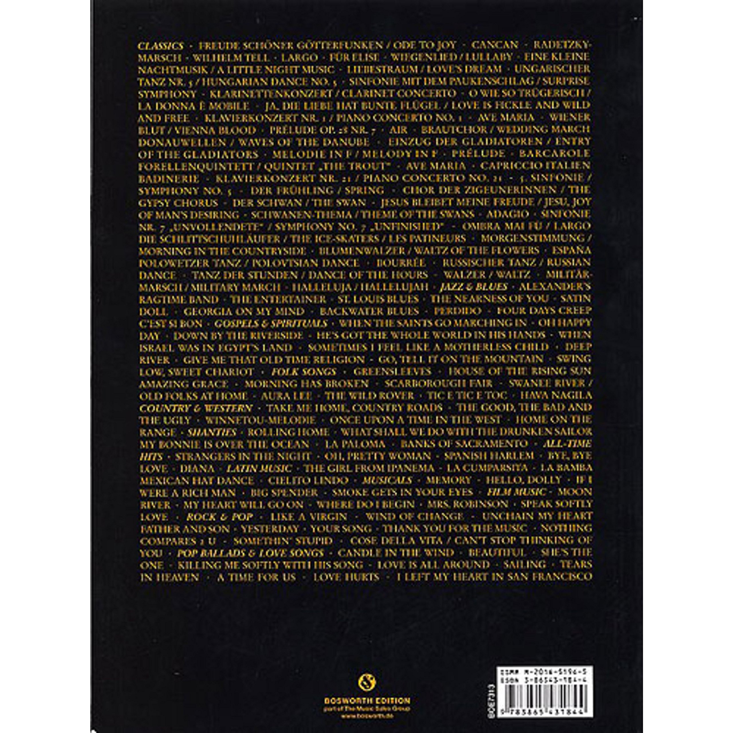 Die Klavierbibel: Sammelband für Klavier: 130 unverzichtbare Stücke von Klassik bis Pop, für Anfänger & Wiedereinsteiger