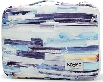 Kinmac 360 Heavy Duty Protective Laptop Computer Sleeve case Bag Cover with Handle for MacBook Pro 14 inch,14 inch-14.4 inch HP Lenovo Dell ASUS Acer Laptop Color Stripe
