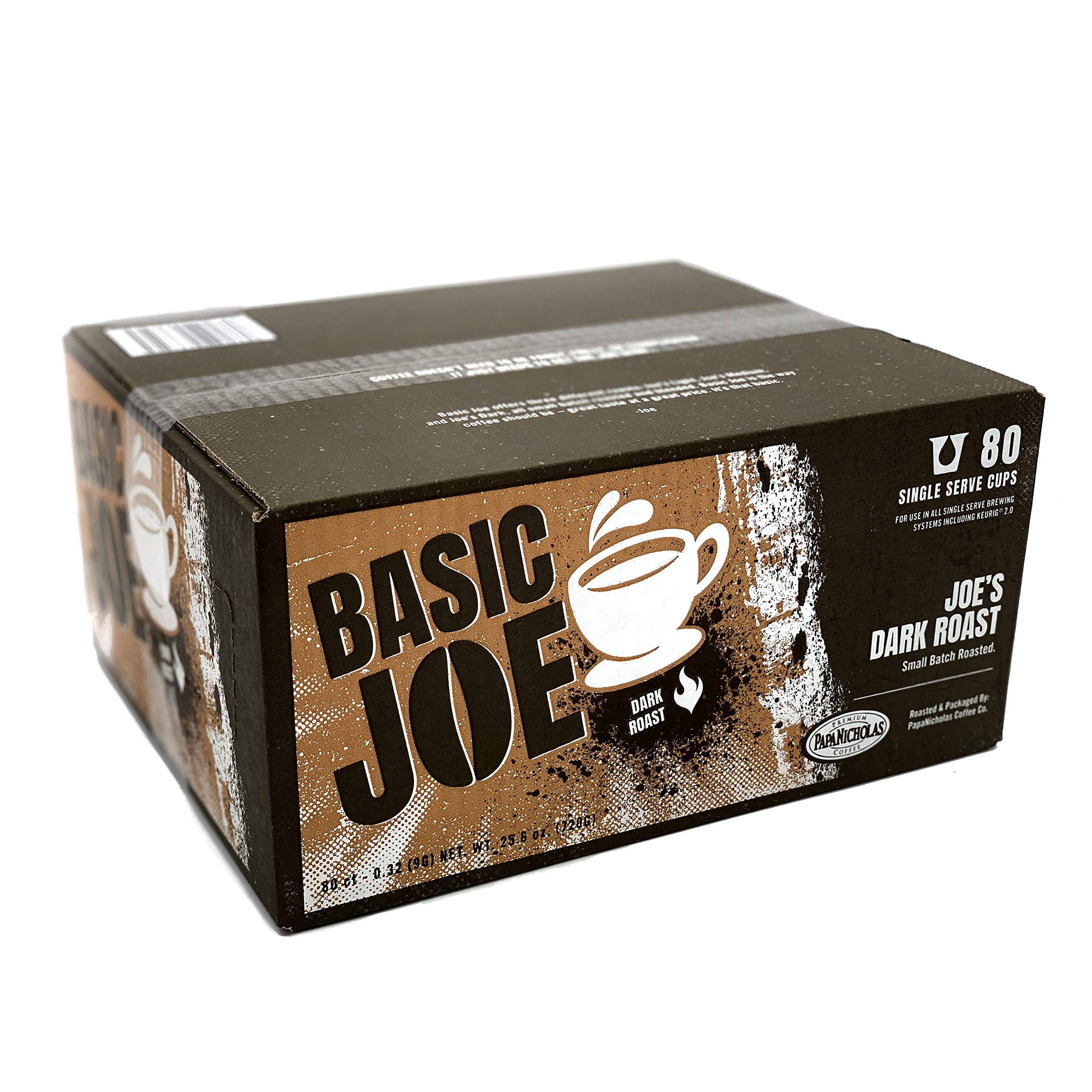 Amazon Com Basic Joe Coffee 100 Arabica Dark Roast Coffee Pods Compatible With Keurig 2 0 Brewers Box Of 80 Count Dark Roast Single Serve Pods Grocery Gourmet Food