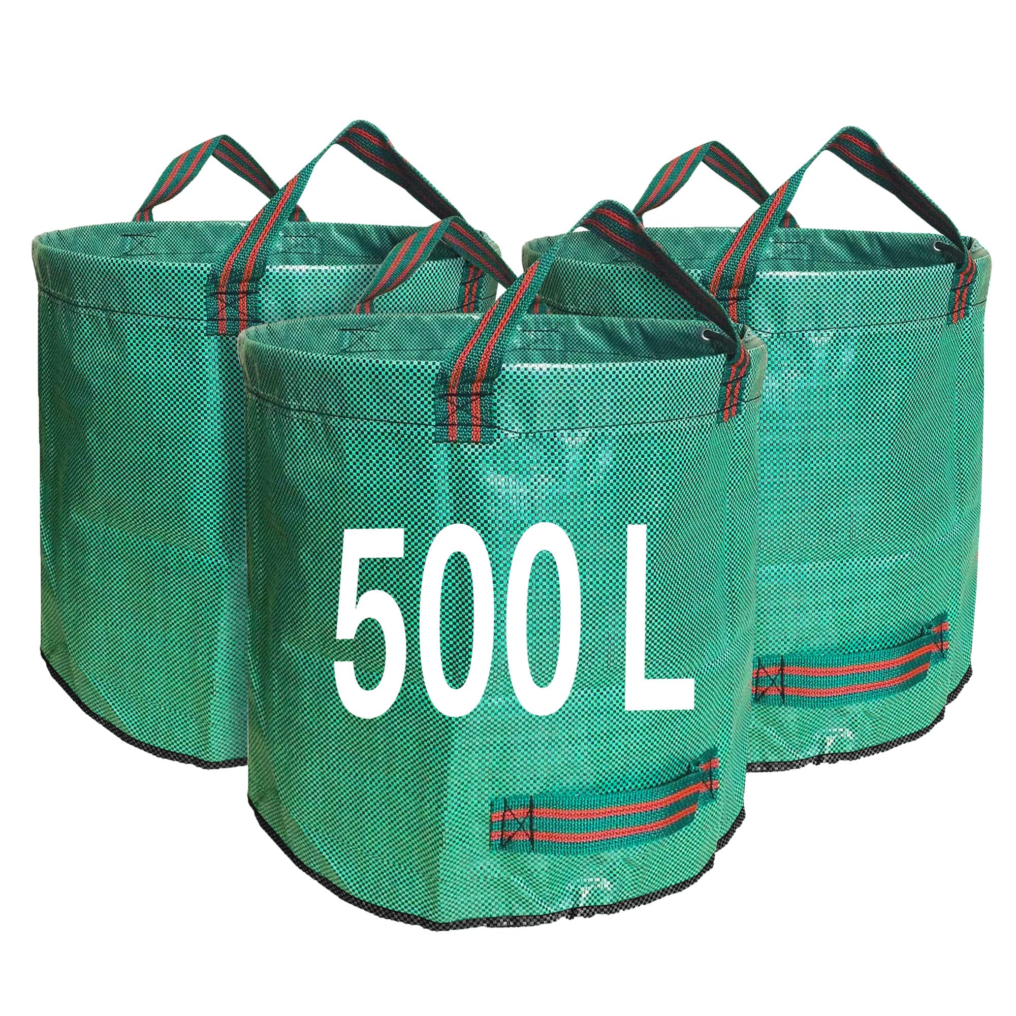 Singwow 500L Heavy Duty Garden Waste Bags, Reinforced Base Edge, 3 Pack
