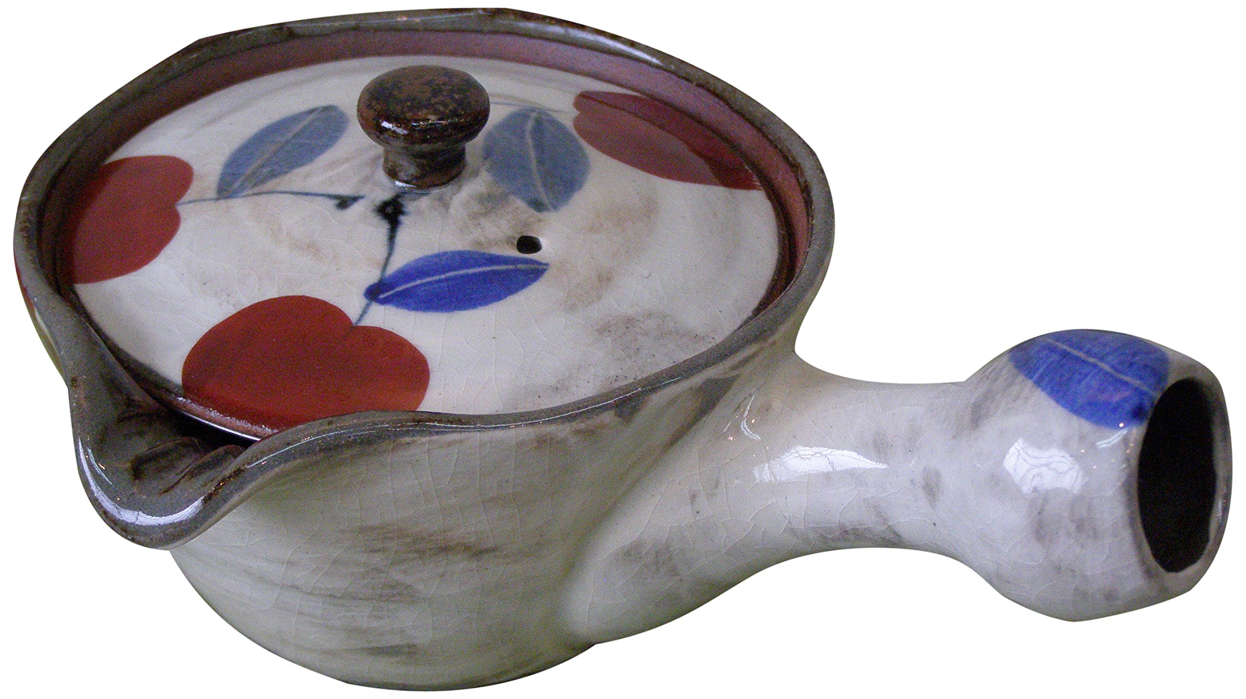 Ishimaru Pottery 509050C405 Apple with Teapot, Net, Red, Small