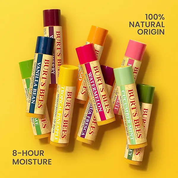 Burt'S Bees 100% Natural Moisturizing Lip Balm, Pomegranate With Beeswax And Fruit Extracts, 0.15 Ounce 7