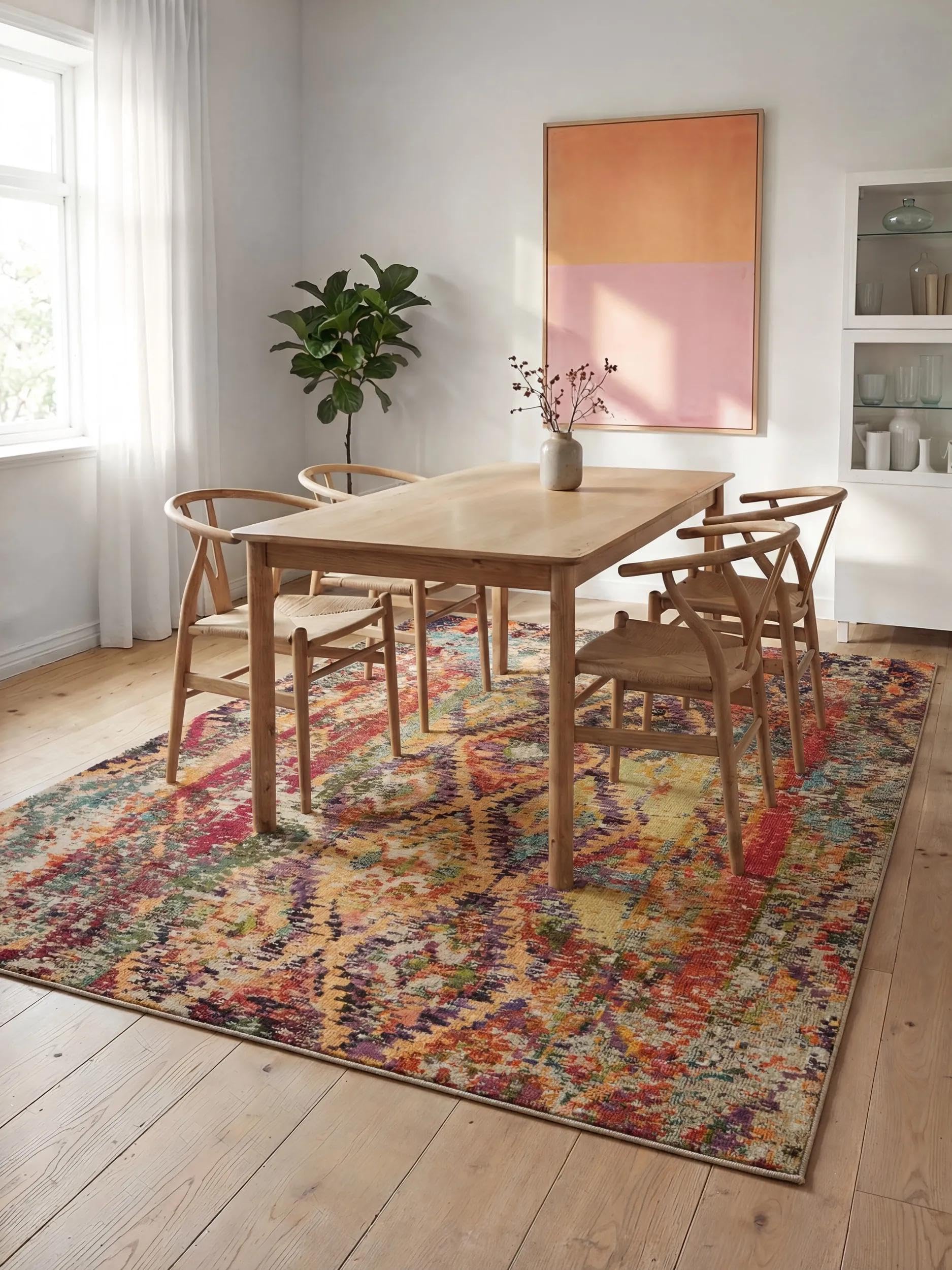 Benuta Casa - Tappeto multicolore, 80 x 150 cm