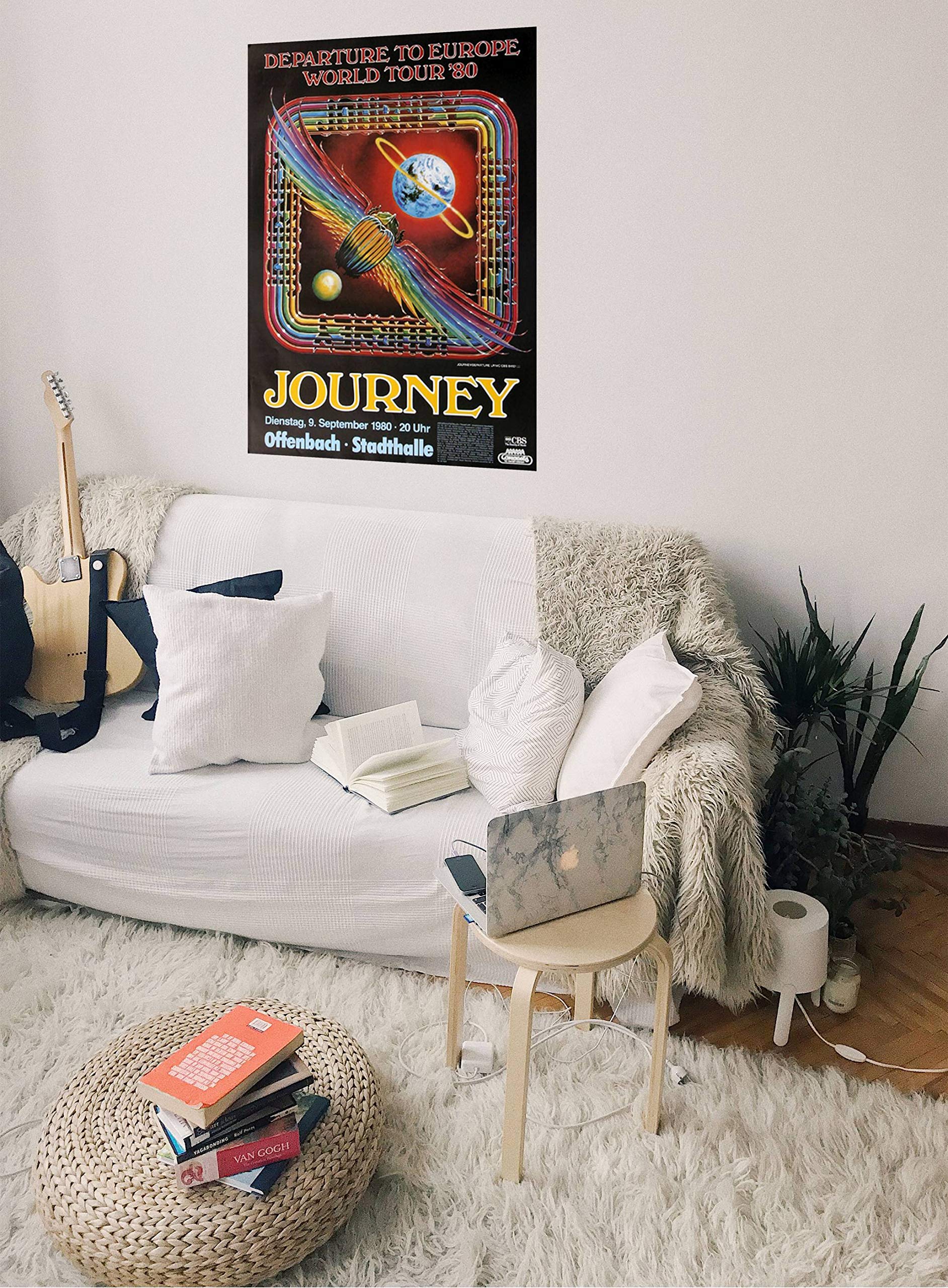 Journey - Departure, Frankfurt 1980 » Konzertplakat/Premium Poster | Live Konzert Veranstaltung | DIN A1 «