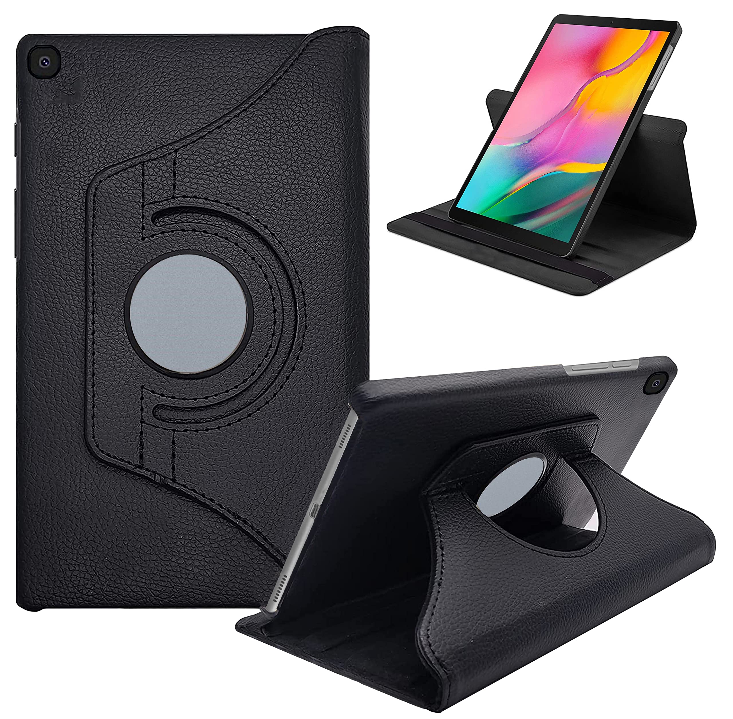 TGK Rotating Cover for Samsung Galaxy Tab A 10.1 inch T510/T515 (Black) 360 Degree Leather Smart Flip Case (B0B33YGGN4) Amazon Price History, Amazon Price Tracker