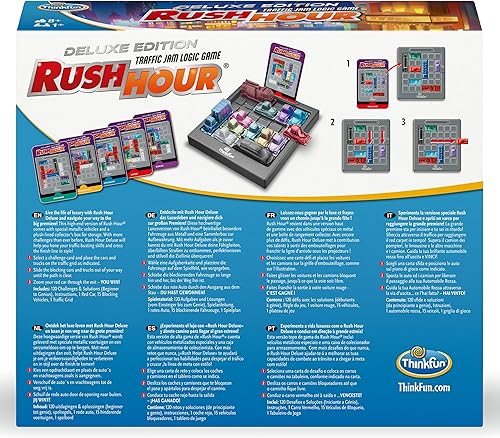 Miniatura 9 de ThinkFun Rush Hour Deluxe Traffic Jam Juego de lógica y juguete STEM  Toneladas de diversión con más de 20 premios ganados internacionales por más