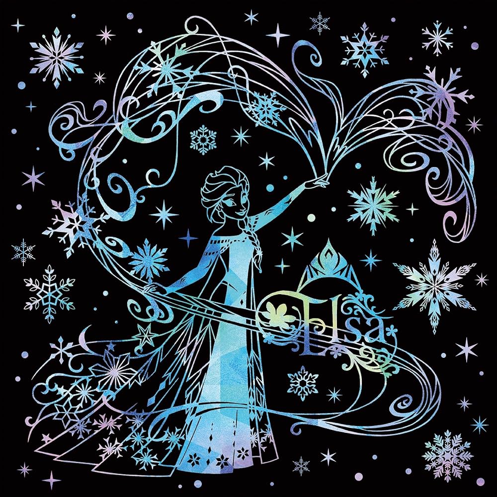 ディズニーチャラクターアートプリント6枚セット 大人ディズニー 素敵なスクラッチアート プリンセス｜株式会社