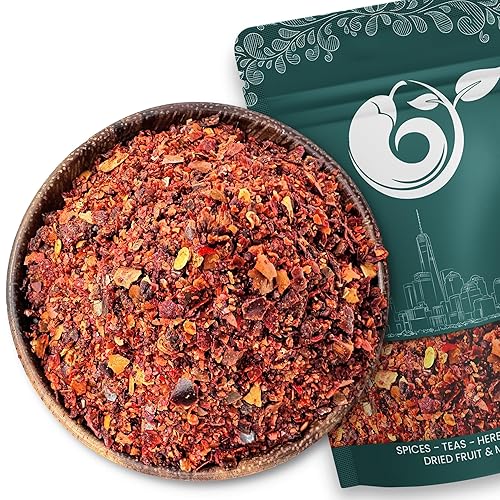 NY SPICE SHOP Aleppo Pepper Flakes Copos de especias de condimento triturado de 3 libras Chile turco triturado Cocina de Oriente Medio y