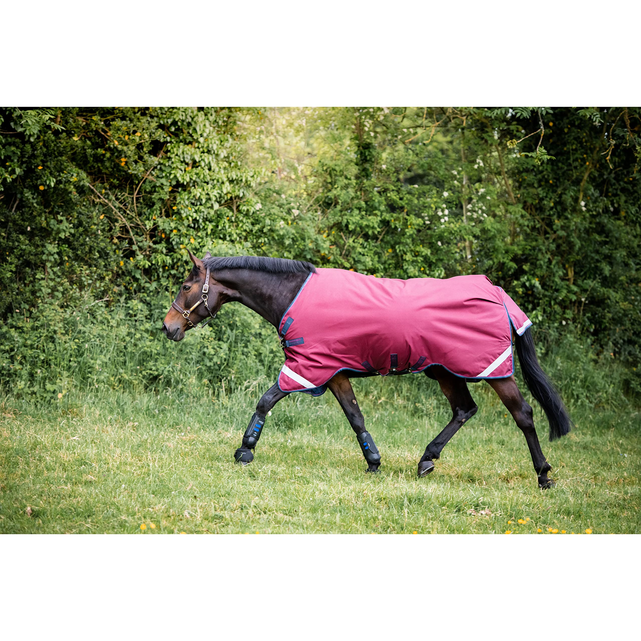 Couverture Rambo Original Turnout Lite Horseware anti-déchirure contre la pluie du pré