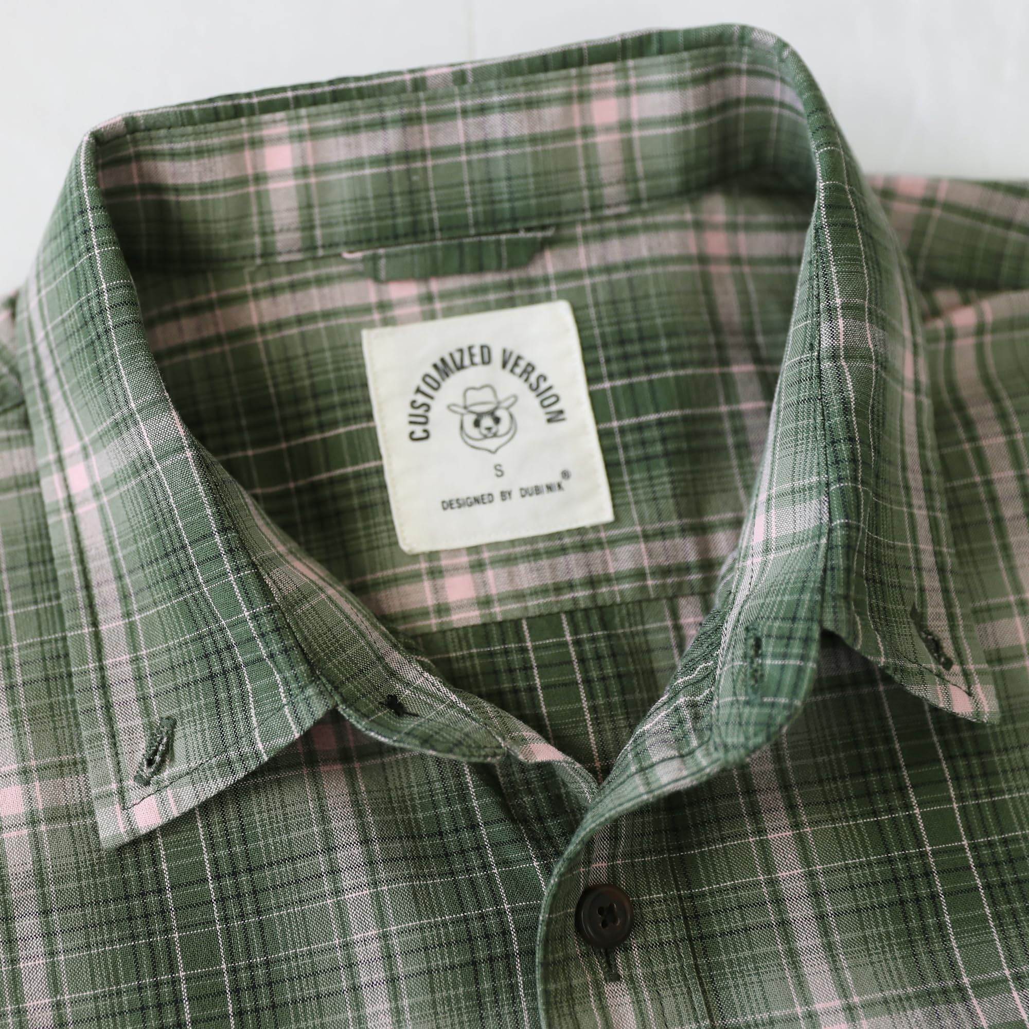 Dubinik® Camicia Uomo Maniche Corte Quadri Casual Lavoro