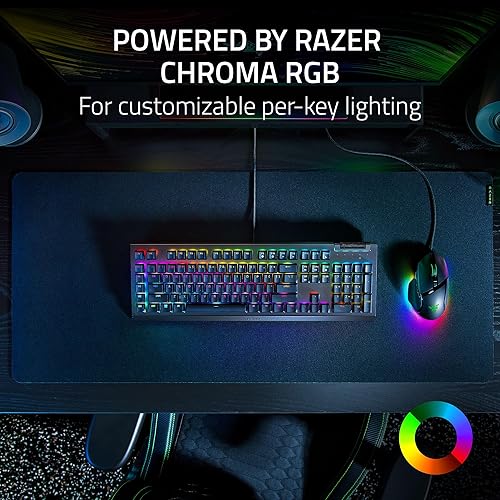 Miniatura 5 de Razer BlackWidow V4 X Teclado mecánico para juegos interruptores amarillos lineales y silenciosos - 6 teclas macro - Chroma RGB - Teclas ABS