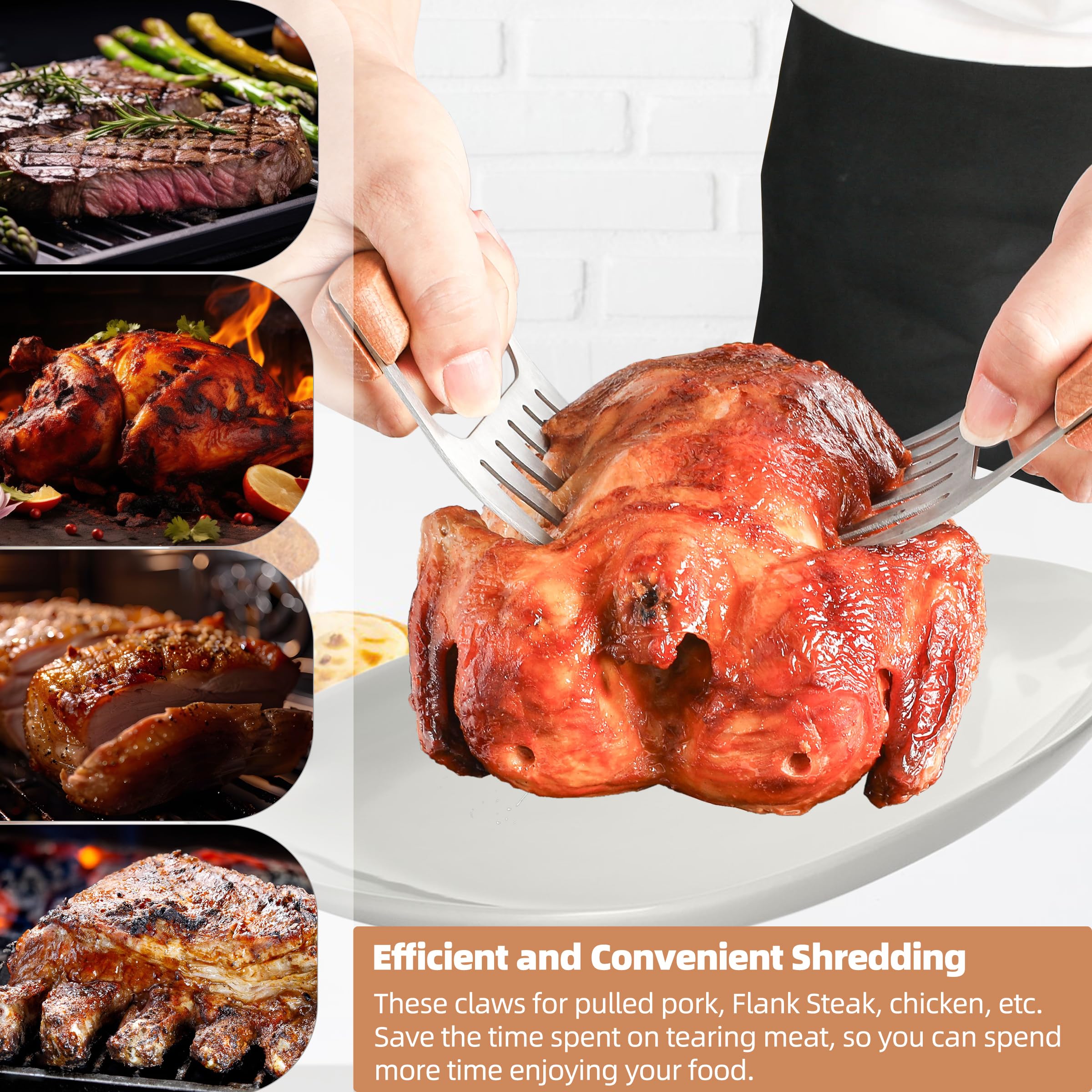 Strumpffüller für Erwachsene und Männer, Metall Fleischzerkleinerer Krallen, Grillgeschenke für Männer, Zerkleinern von Krallen für Pulled Pork, Weihnachtsgeschenke für Vater, Frauen, Vater, Ehemann