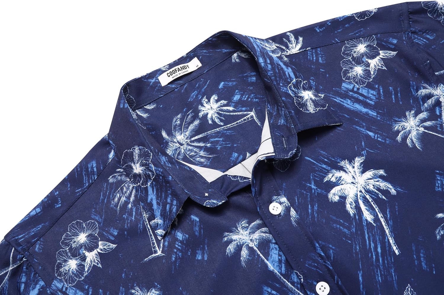 COOFANDY Mens Hawaiian Shirts Short Sleeve Button Down Aloha Shirt Casual Beach Clothes - Image 6