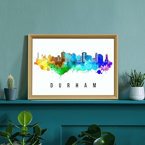 Vista 62 de Póster de Fargo Skyline Dakota del Norte, pintura de paisaje urbano de Dakota del Norte, póster de Fargo Dakota del Norte, impresión de paisaje