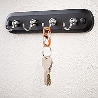 Vista 6 de Nite Ize S-Biner MicroLock de aluminio, llavero con mosquetón de bloqueo, paquete de 5, colores surtidos