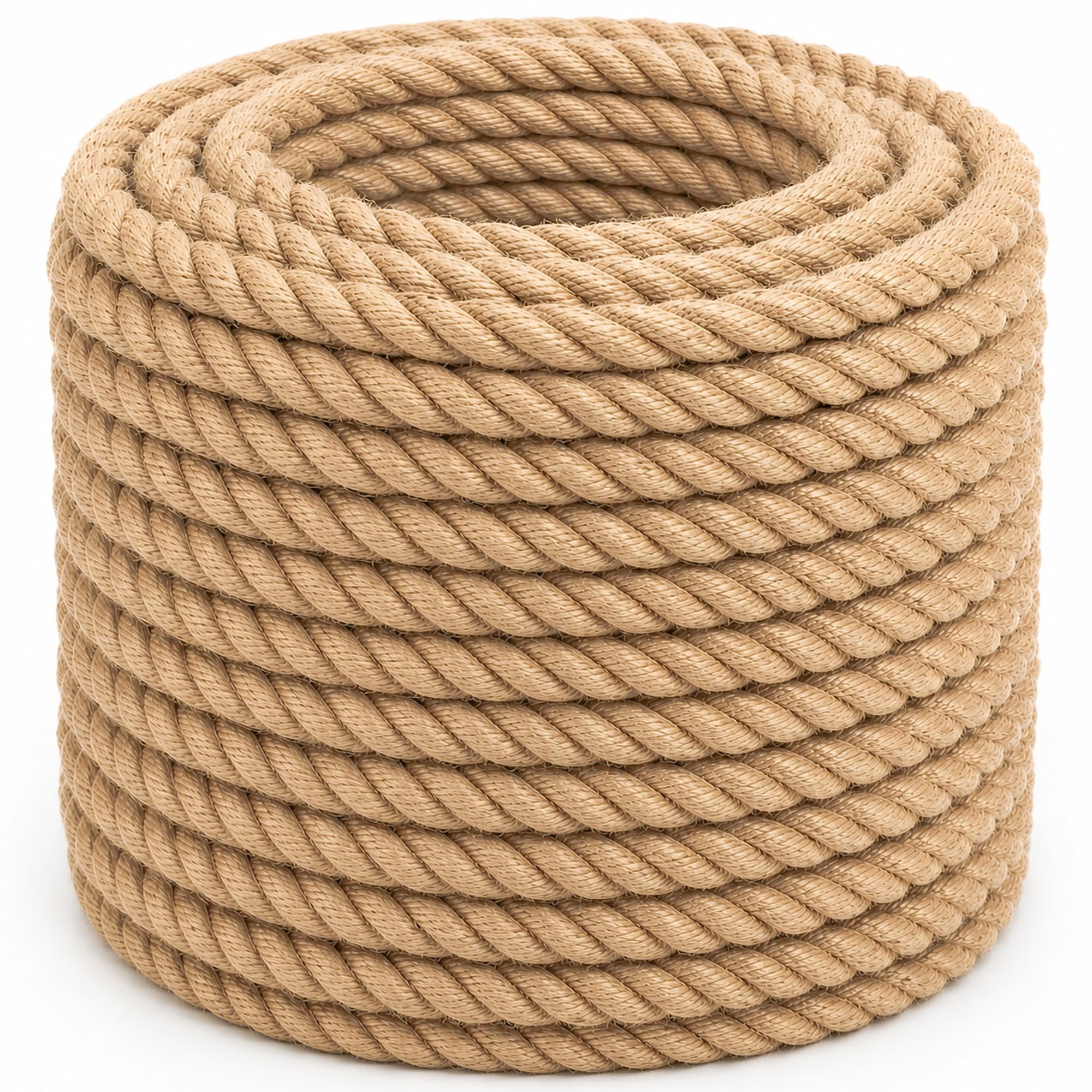 Corda di iuta naturale al 100% (1,3 cm x 50,3 m) Spago di iuta spesso per artigianato, giardinaggio, amaca, decorazione della casa
