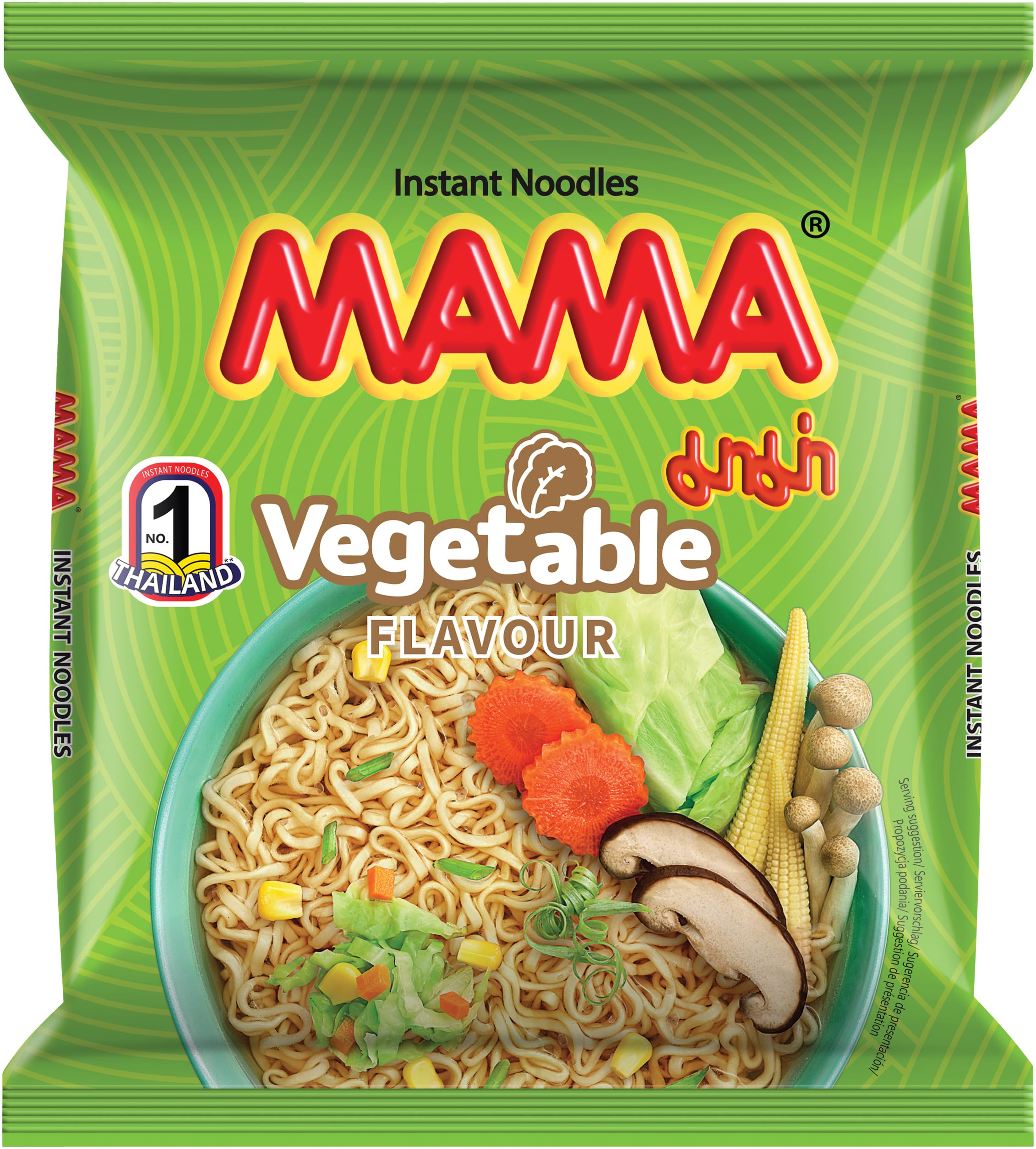 MAMA Instantnudeln, Vegetarisch - 10 x 90 g