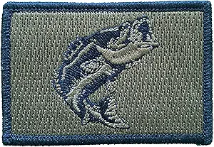 Tactical Wildlife Largemouth Bass Patch - Olive Drab