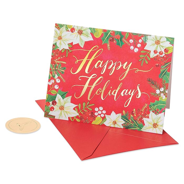 Buy Papyrus Holiday Boxed Cards, Happy Holidays (20Count) Online at