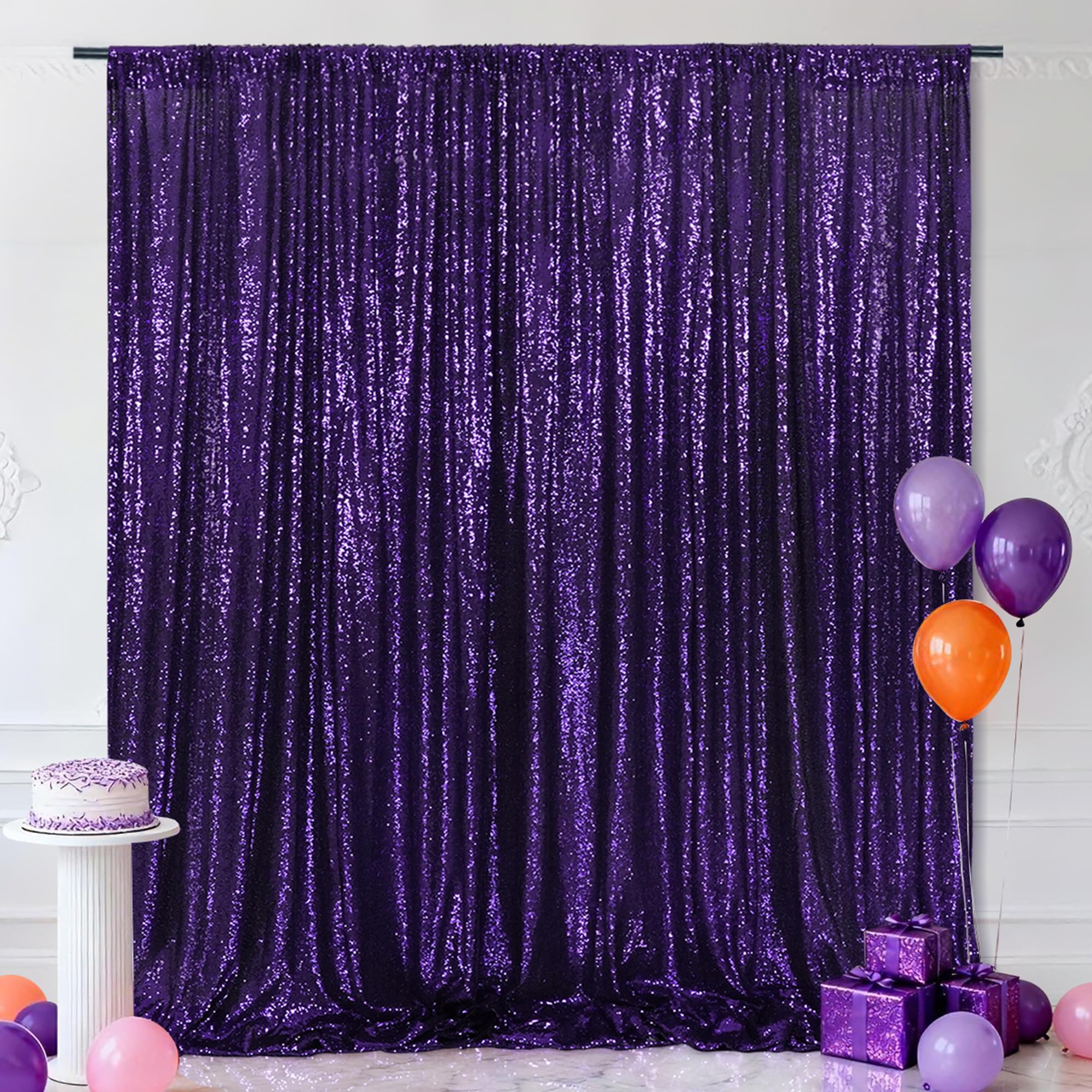 Eternal Beauty 305x305cm Pink Shinny Sequin Photography Backdrop Party Prom Wedding Youtobe Banquet Photo Background (10x10 feet) — view 31