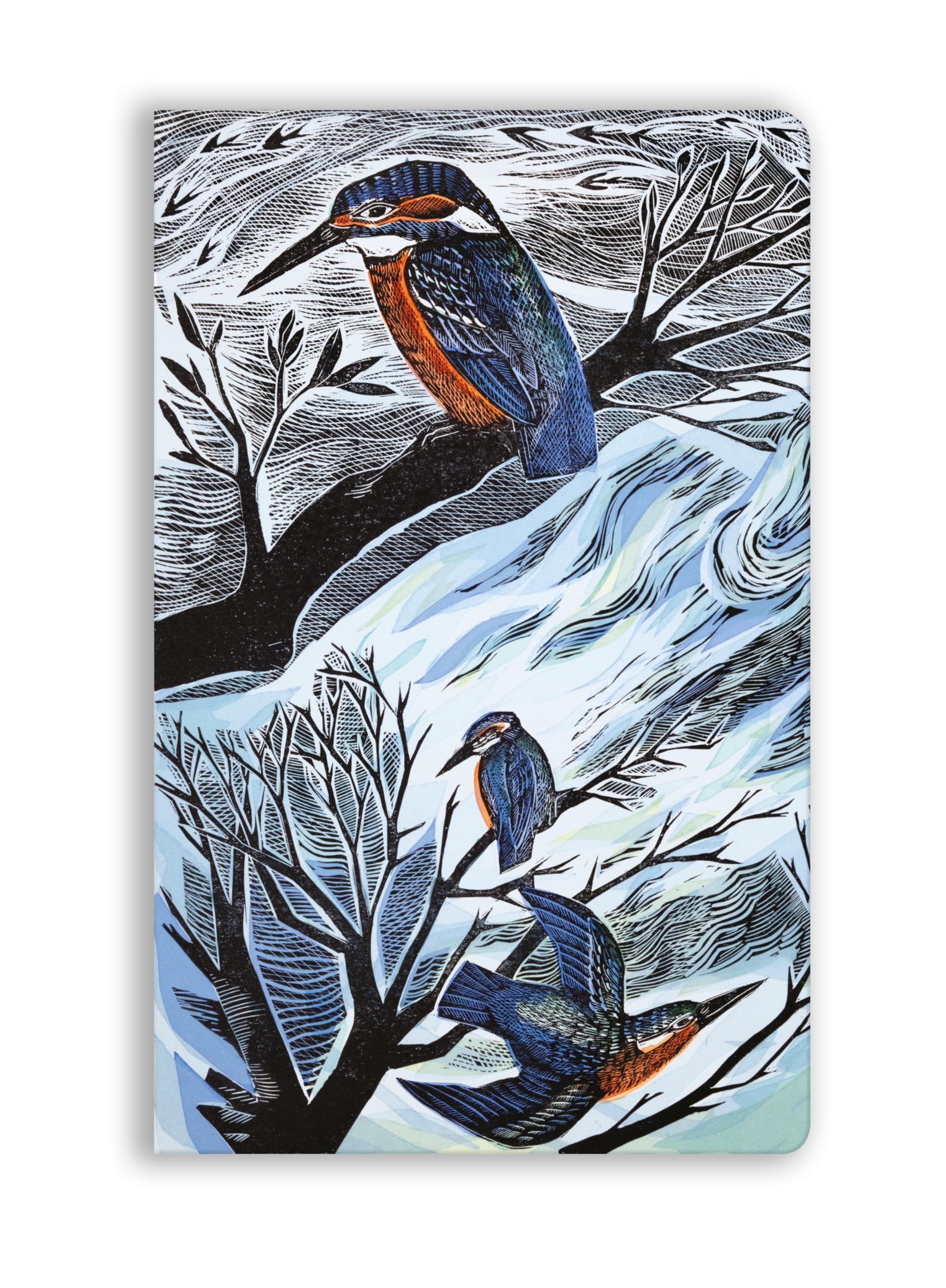 Angela Harding: Suffolk Kingfishers (Soft Touch Journal) (Flame Tree Soft Touch Journals)