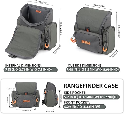 Miniatura 10 de SPIKA Binocular Arnés Pecho Pack, Bino Case con Telémetro Impermeable Bolsa para Caza