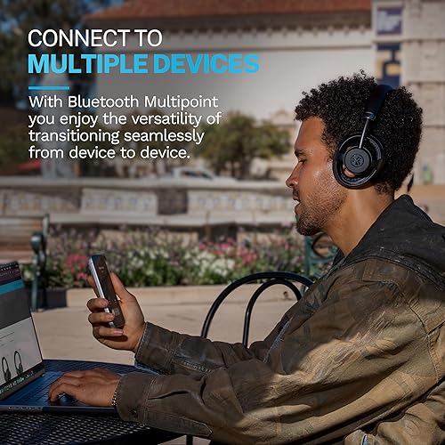 Miniatura 7 de JLab JBuds Auriculares inalámbricos abiertos, color negro, espalda abierta, sonido envolvente, controladores coaxiales duales de 1.378 in + 0.472