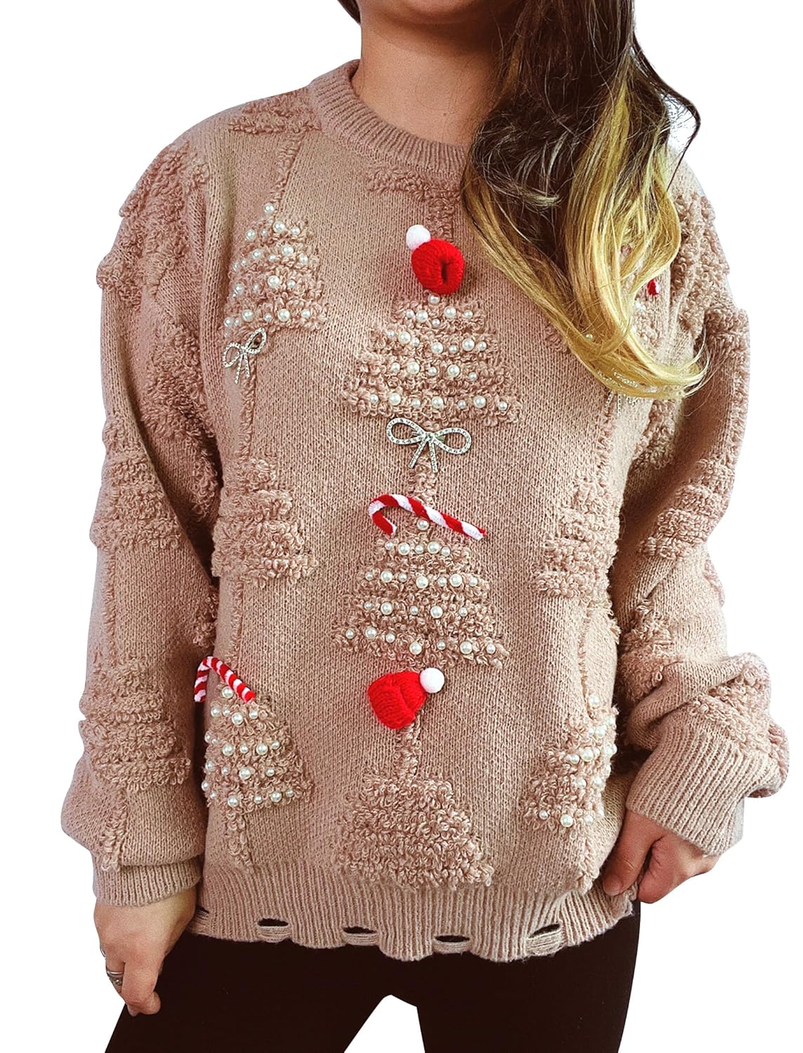 Halloween Sweaters for Women 2024 Womens Ribbed Cuffs Pullover Sweaters Knit Baggy Fall Sweaters for Women