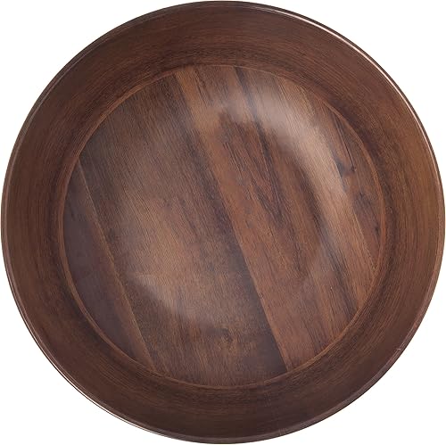 Miniatura 7 de Carlisle FoodService Products Epicure - Tazón de plástico para servir, 12 pulgadas, grano de madera oscuro, (paquete de 6)
