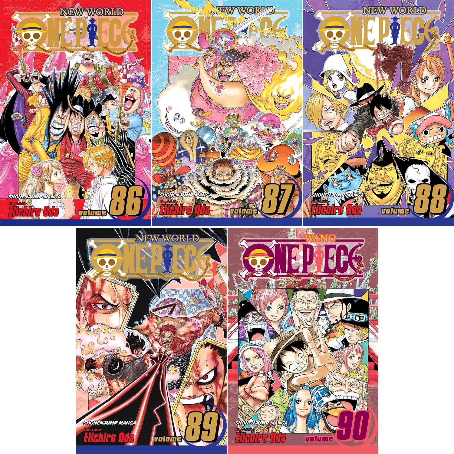 One Piece Series: Oda Eiichiro Vol 86-90 Collection 5 book set      Paperback – January 1, 2020