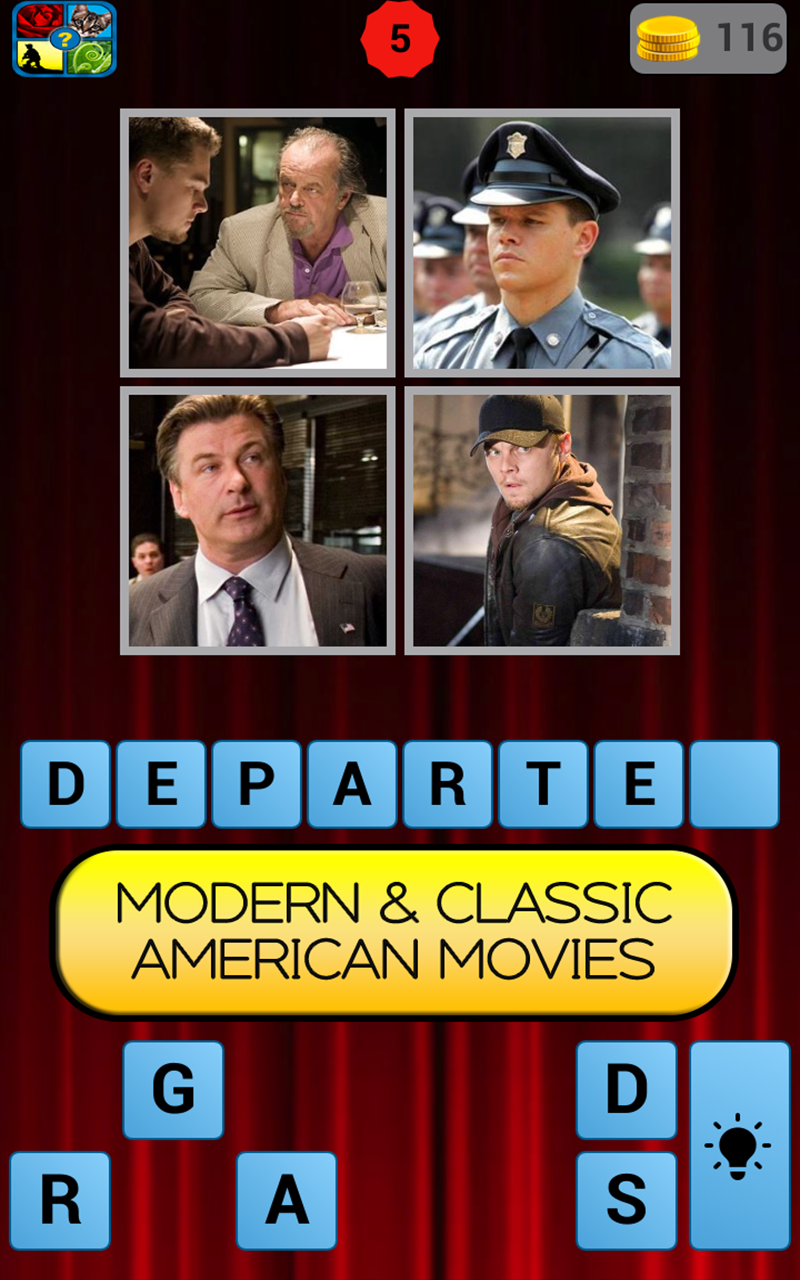Guess The Movie - 4 Pics Trivia Quiz - App on the Amazon Appstore