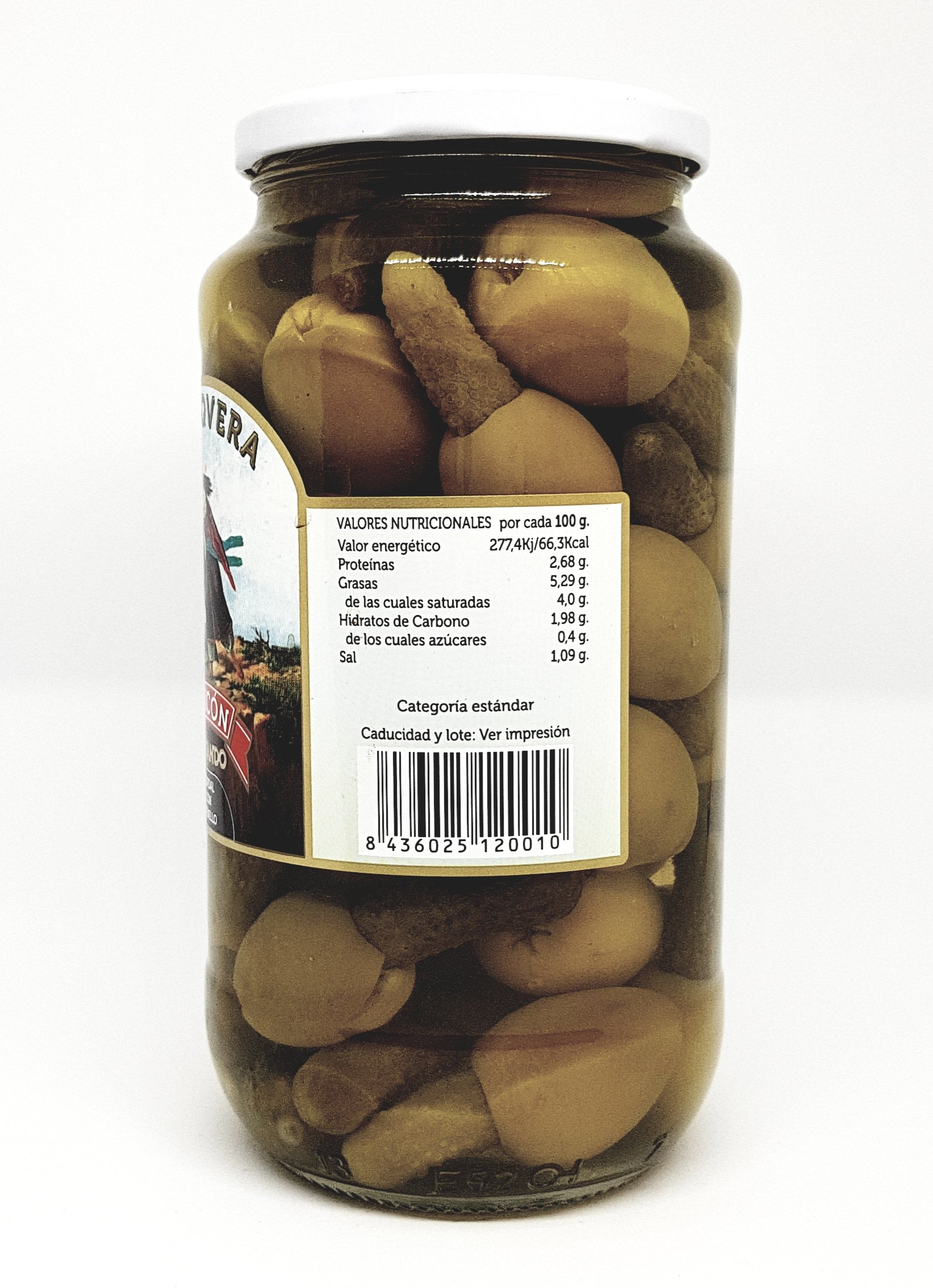 ACEITUNAS GORDAL CON PEPINILLO CHICON 2 x 500 gr