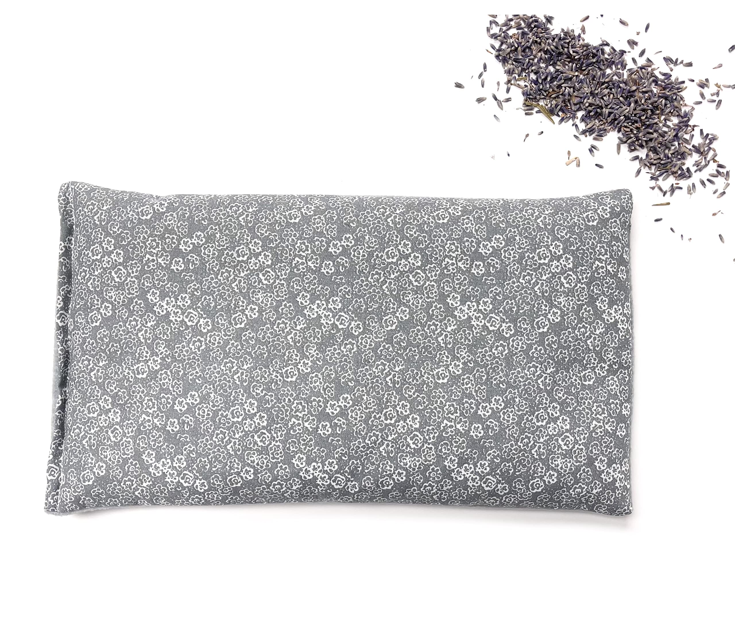 SacksyThyme Microwave Heating Pad for Back, Neck, Menstrual Cramps, Shoulders, Leg Pain Relief - Hot Moist Microwavable Therapy Pack - Flaxseed Hot &