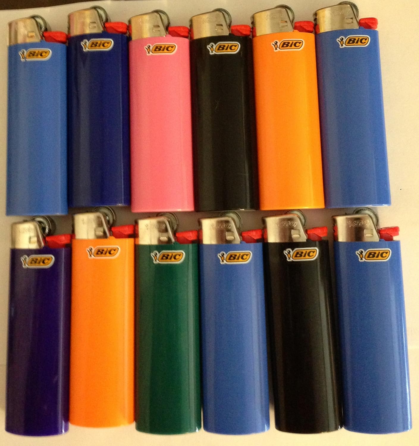 12 BIC Full Size Classic Lighter "Child Proof-Safety"