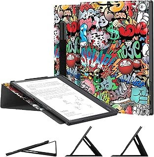 E NET-CASE Case for Kobo Elipsa (2021 Released) Slim Lightweight & Multi-Angle Adjustable Stand Case for Kobo Elipsa eReader 10.3 inch Digital Paper Tablet with Pencil Holder(Graffiti)