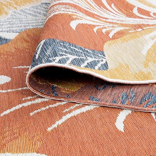 Miniatura 6 de Alfombra de pasillo de doble cara resistente al agua de 2 x 8 pies para interiores y exteriores, alfombra para exteriores, para patio, terraza,